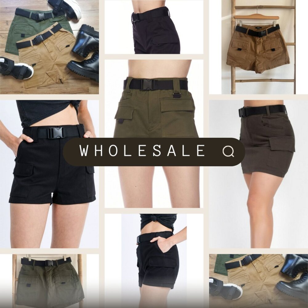 WHOLESALE * 9 ITEMS // CARGO SHORT - CARGO SKIRT // BOUTIQUE CLOSING